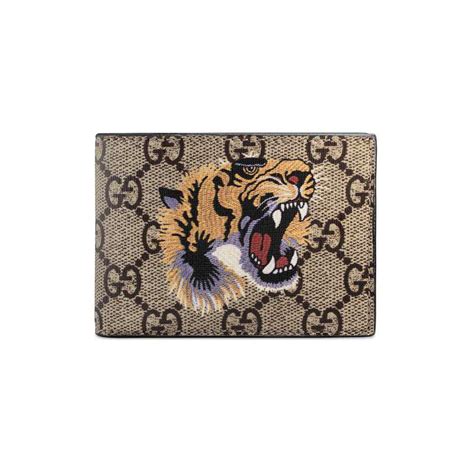 gucci green tiger wallet|Gucci tiger brooch.